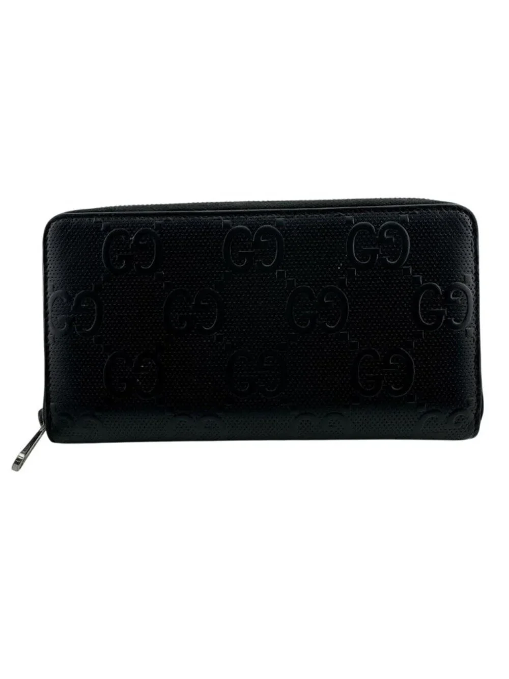 Gucci Zip Around Organizer GG Embossed Wallet
